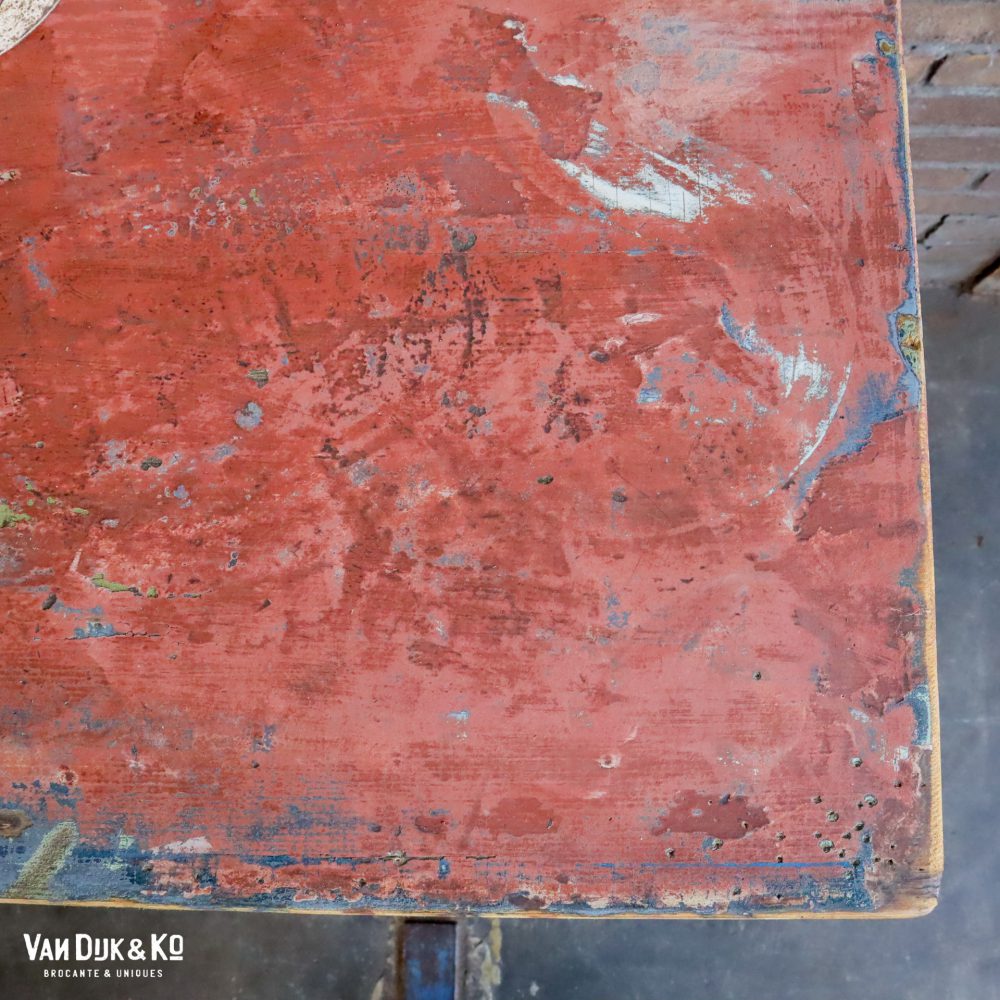 Brocante houten bureau - Afbeelding 9