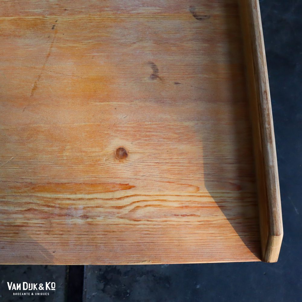 Houten kruispoot werktafel - Afbeelding 8