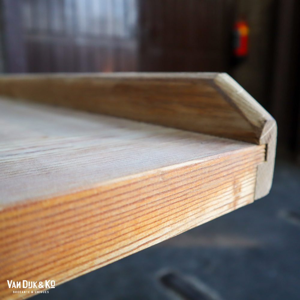 Houten kruispoot werktafel - Afbeelding 9
