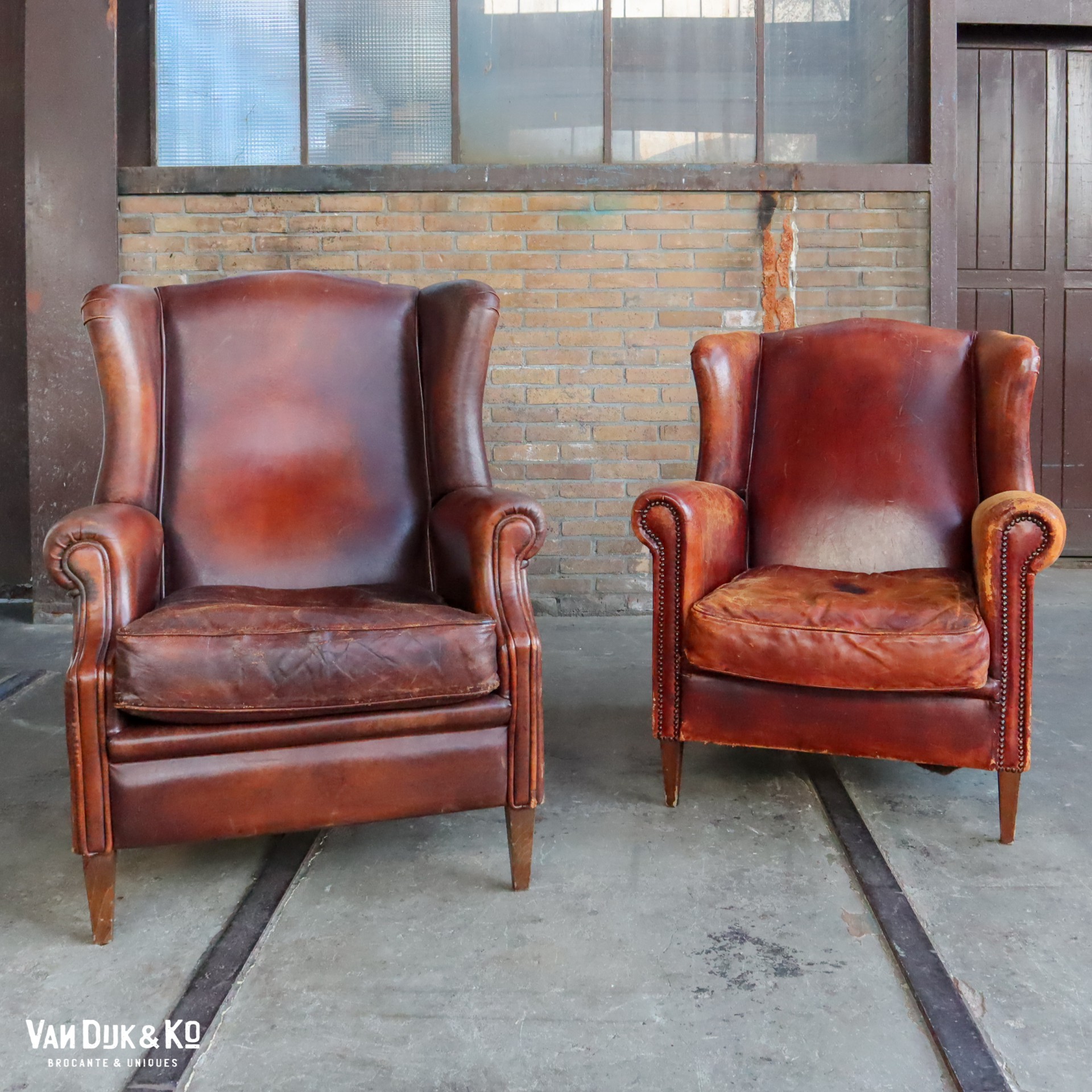 zakdoek Veranderlijk Wie Vintage leren fauteuil » Van Dijk & Ko
