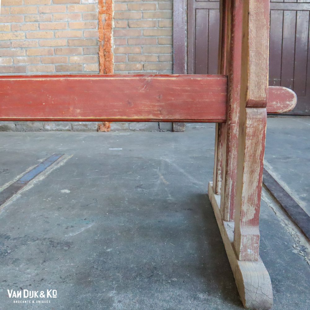 Brocante houten tafel - Afbeelding 5