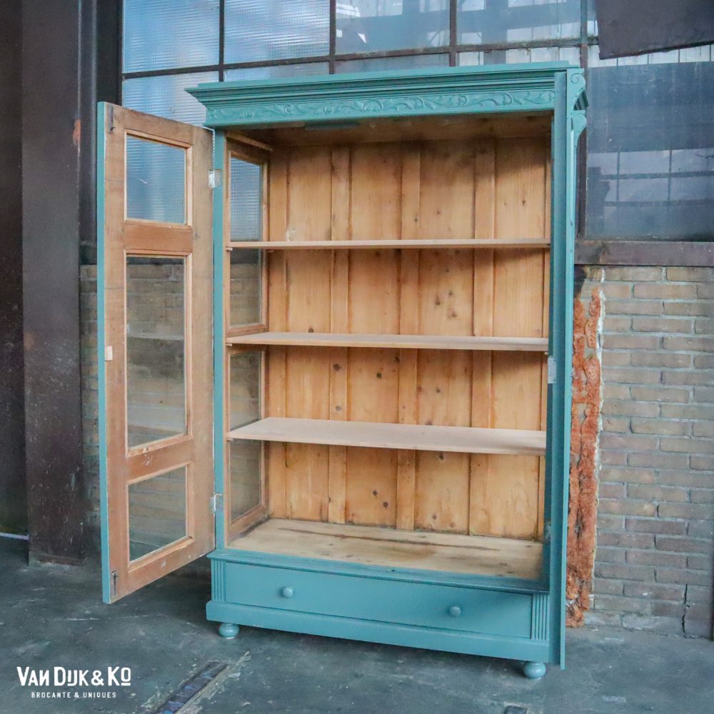 Brocante vitrinekast - Afbeelding 3