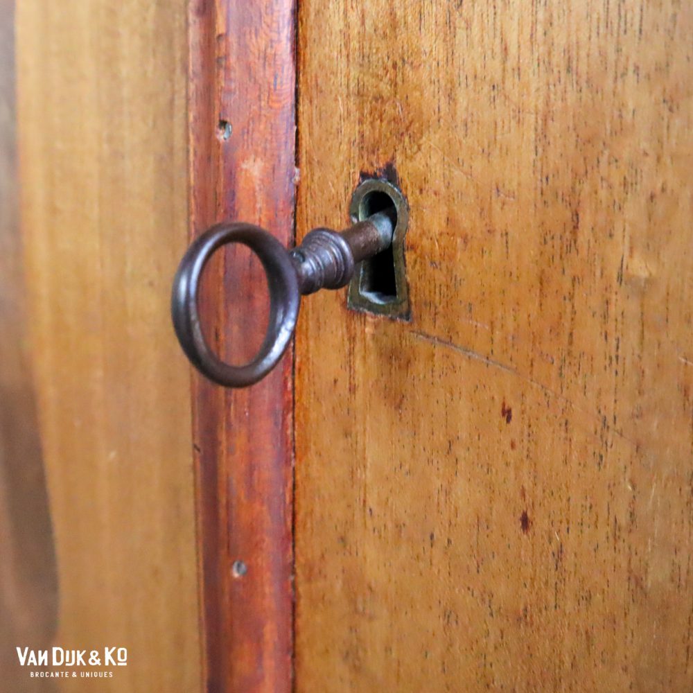 Vintage Biedermeier linnenkast - Afbeelding 8