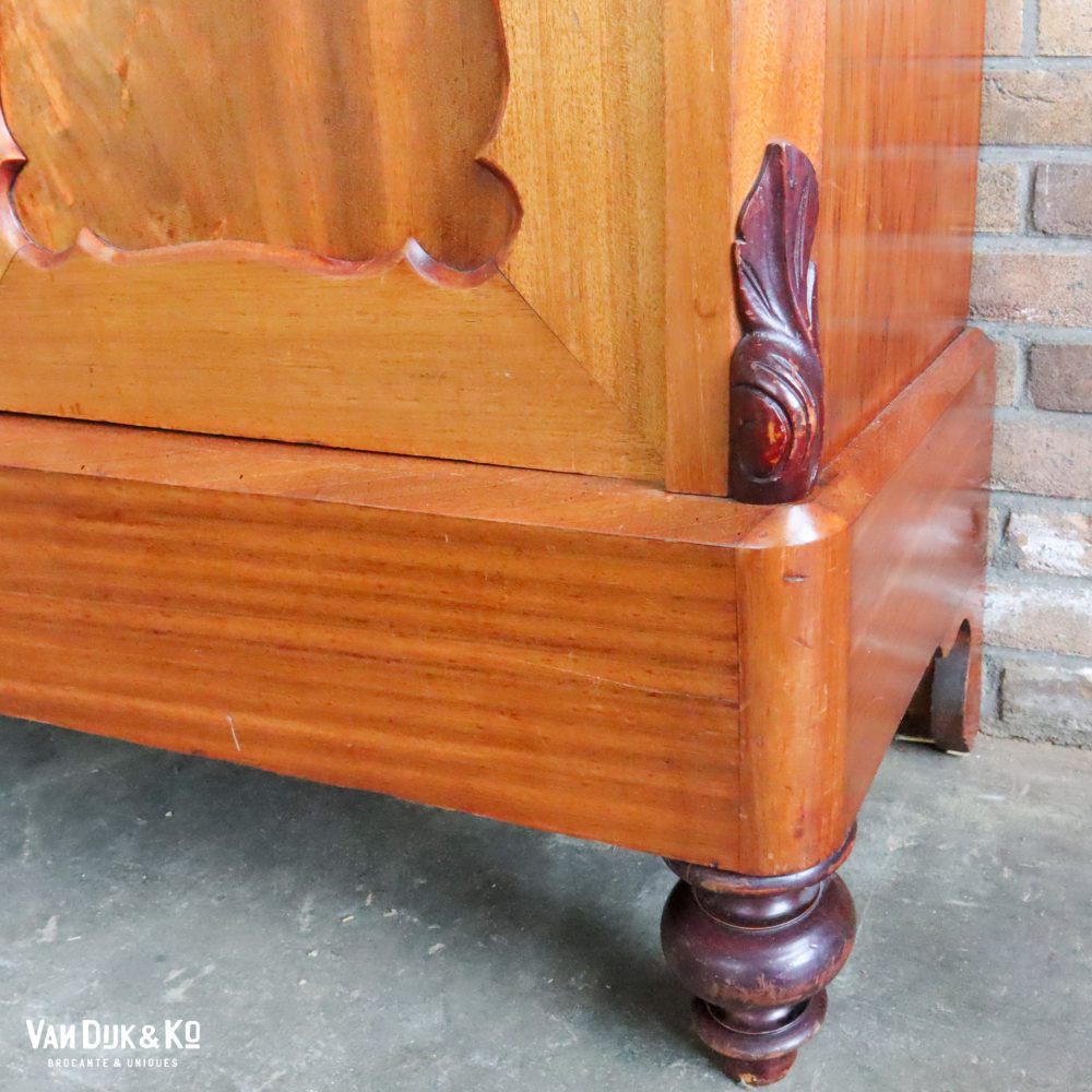 Vintage Biedermeier linnenkast - Afbeelding 7