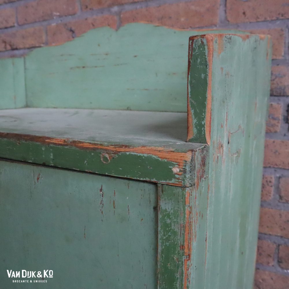 Brocante groene kastje - Afbeelding 5