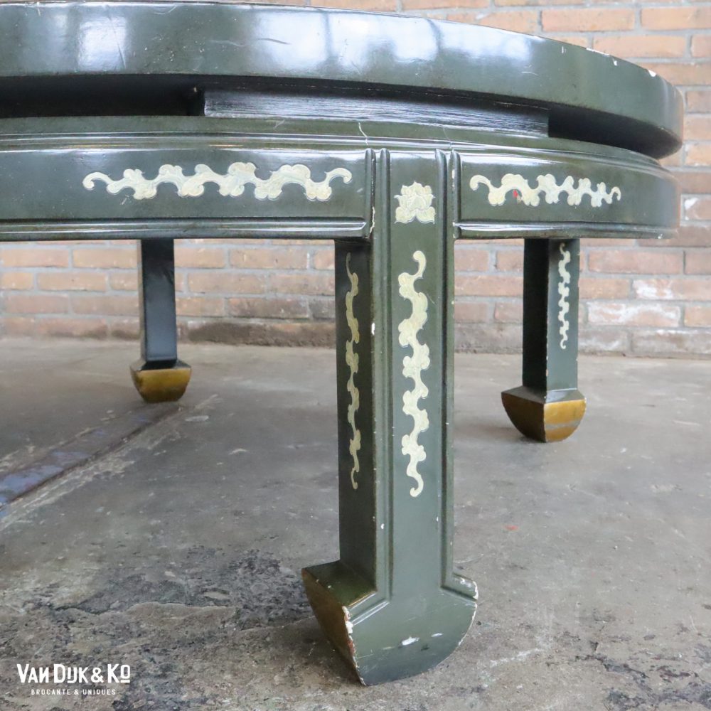 Vintage salontafel met bloemen - Afbeelding 5