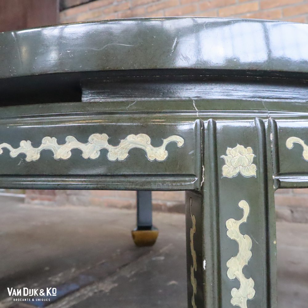 Vintage salontafel met bloemen - Afbeelding 6