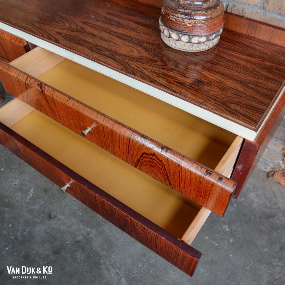 Vintage dressoir met spiegel - Afbeelding 6