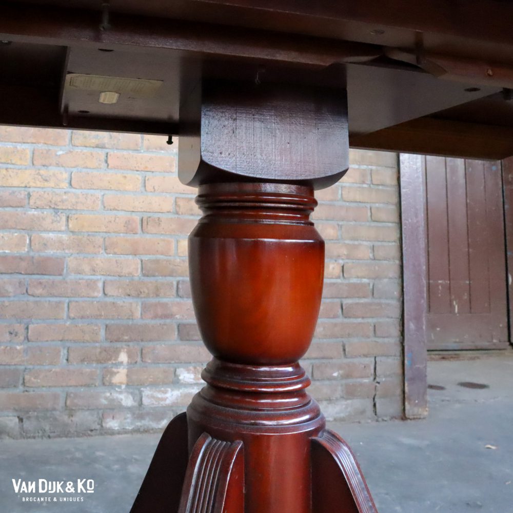Uitschuifbare vintage tafel - Afbeelding 7