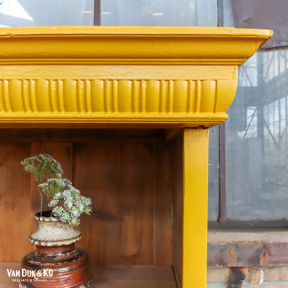 Brocante boekenkast met lades - Afbeelding 3
