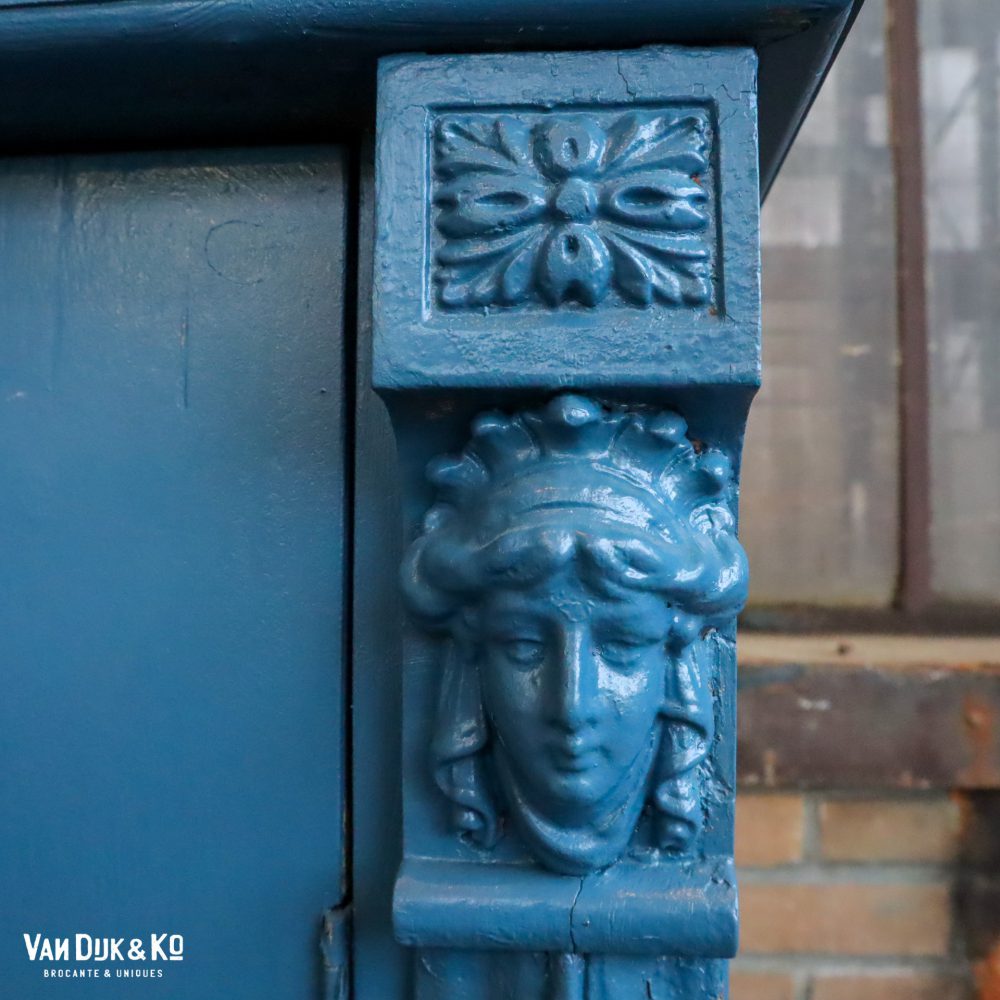 Blauwe vitrinekast - Afbeelding 5