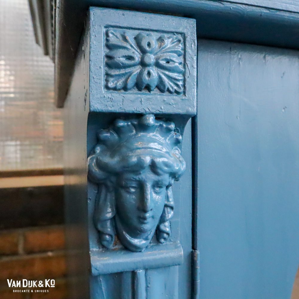Blauwe vitrinekast - Afbeelding 6