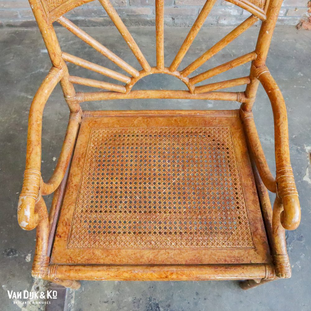 Vintage rotan stoel - Afbeelding 5