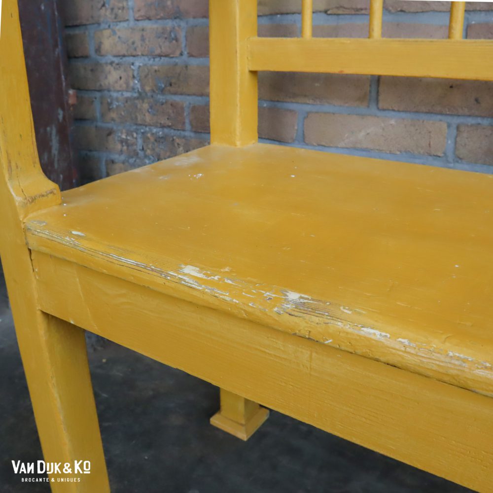 Brocante gele bank - Afbeelding 7