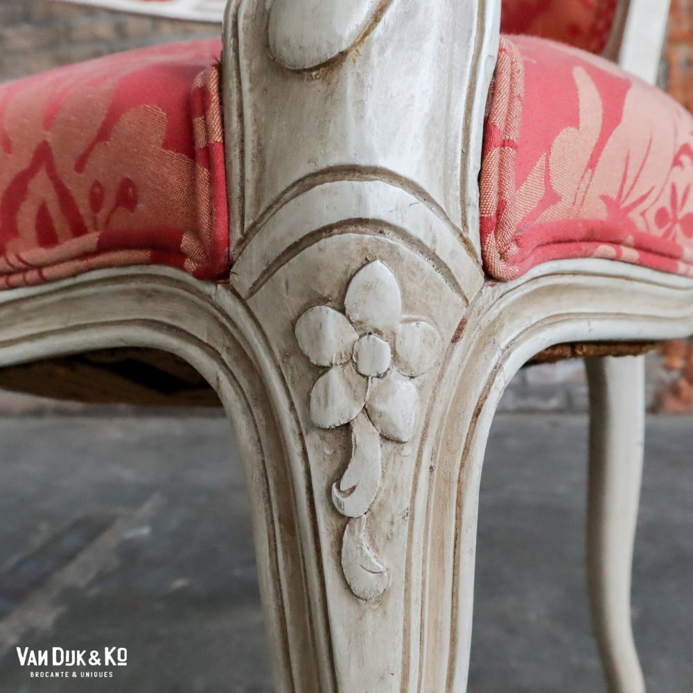 Vintage Louis XV stoel - 4 stuks - Afbeelding 8