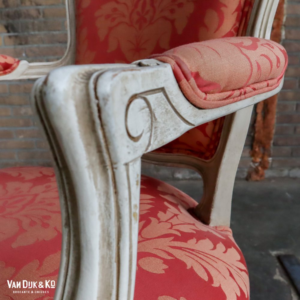 Vintage Louis XV stoel - 4 stuks - Afbeelding 7