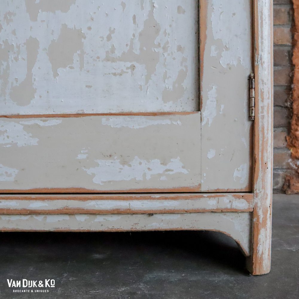 Brocante witte onderkast - Afbeelding 8