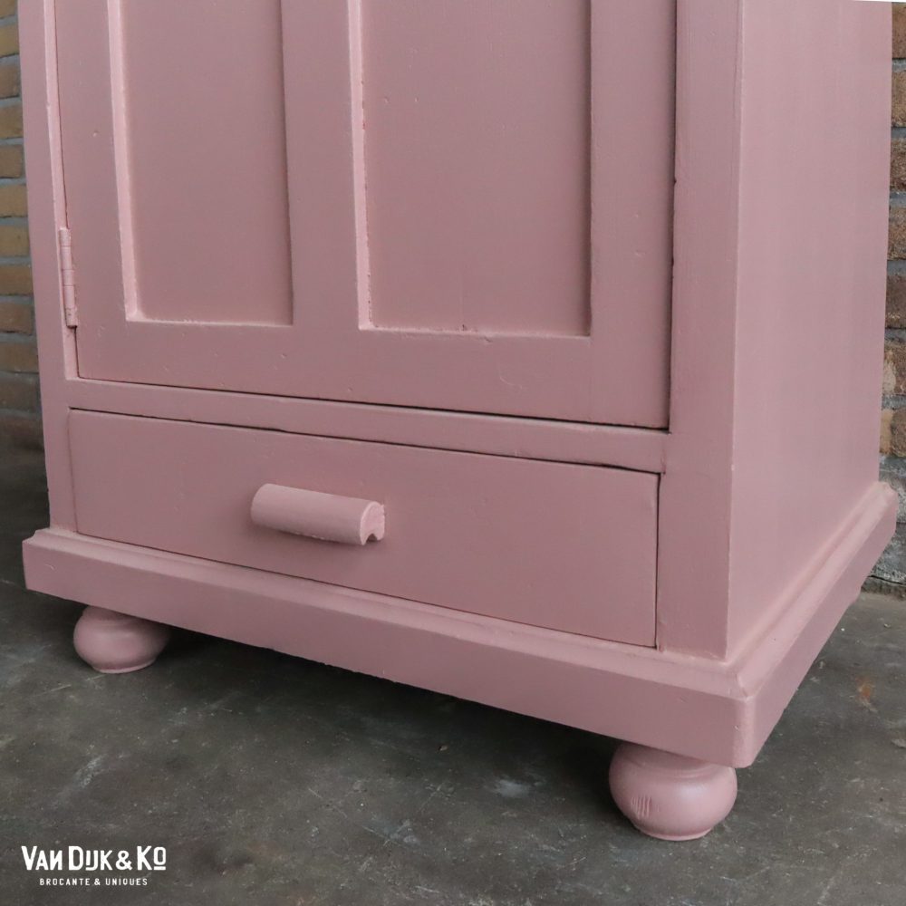 Roze eendeurs linnenkast - Afbeelding 6