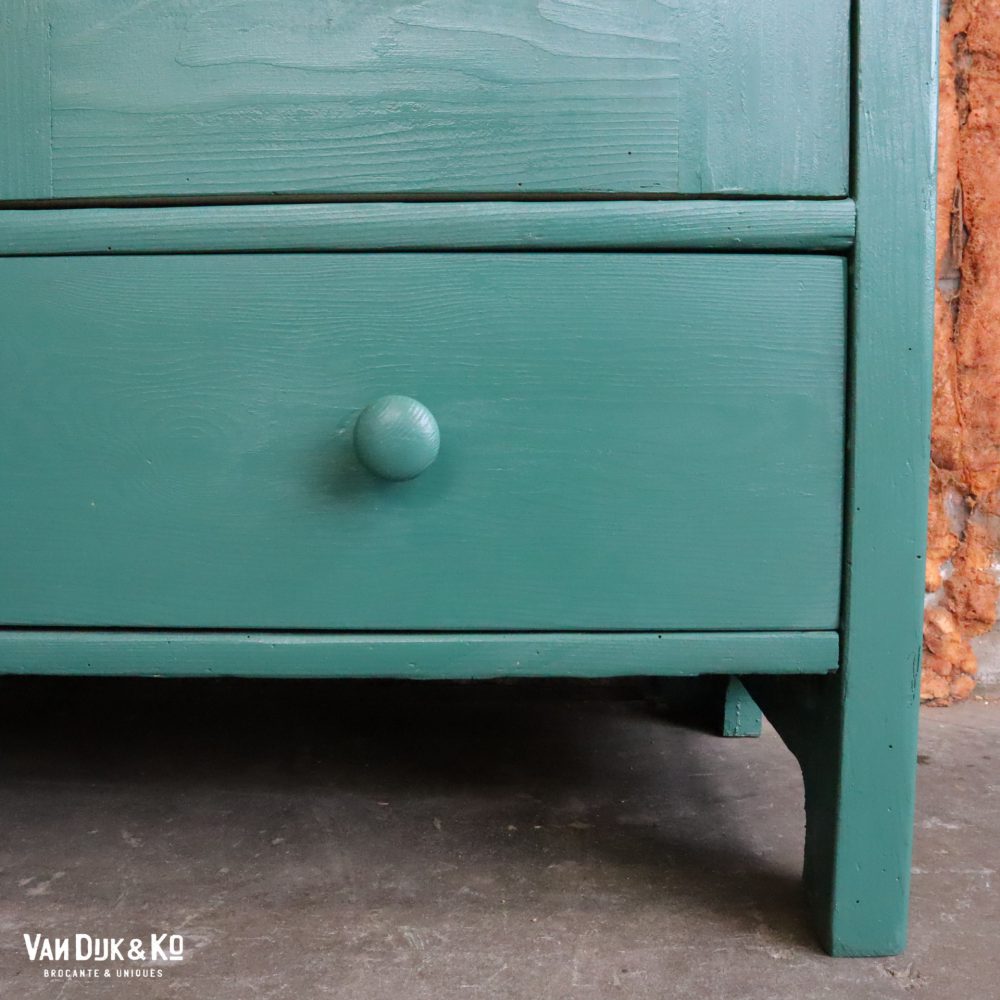 Groene vitrinekast - Afbeelding 6