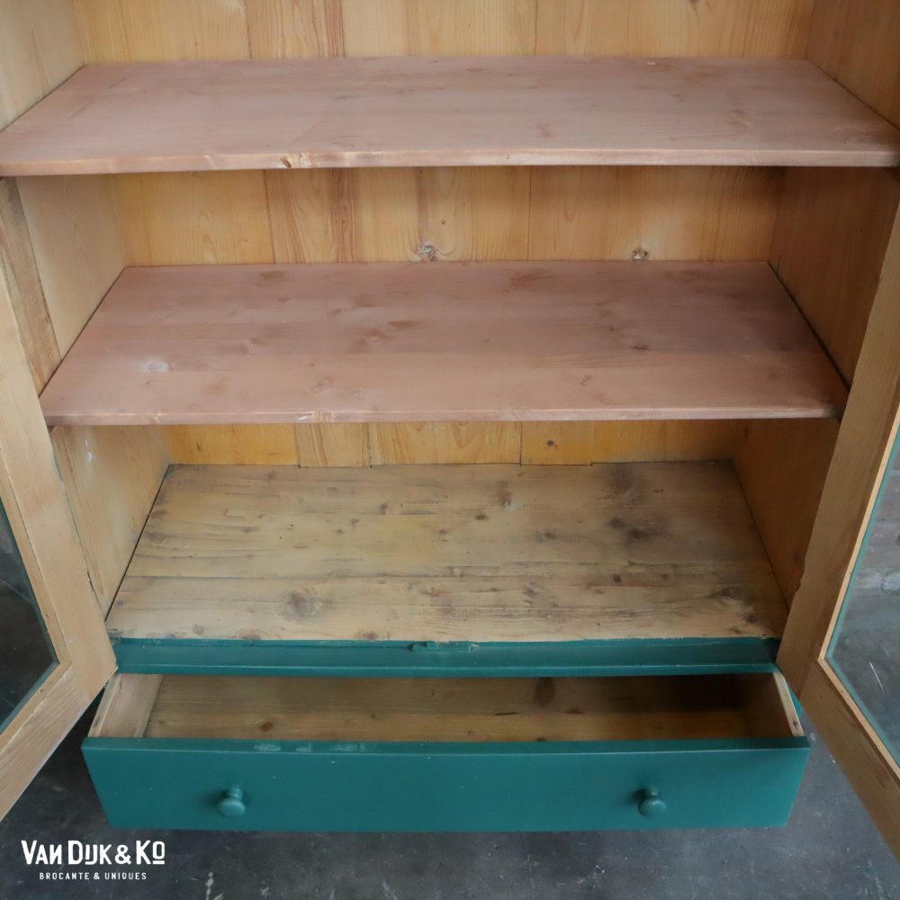 Groene vitrinekast - Afbeelding 4