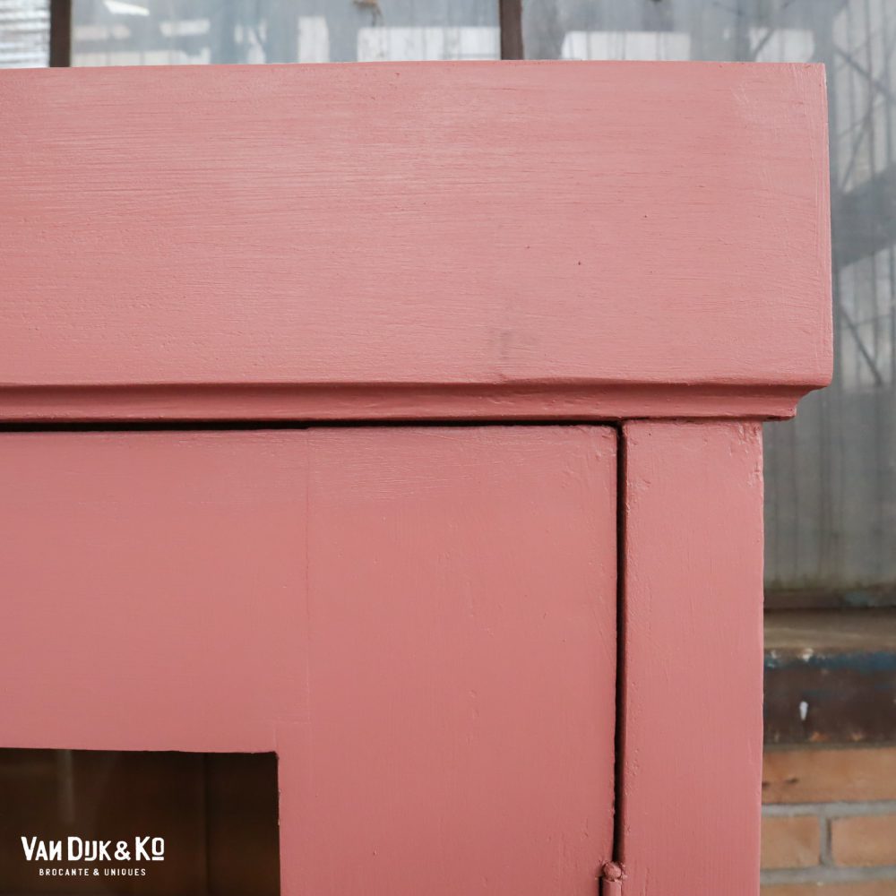 Roze eendeurs vitrinekast - Afbeelding 6