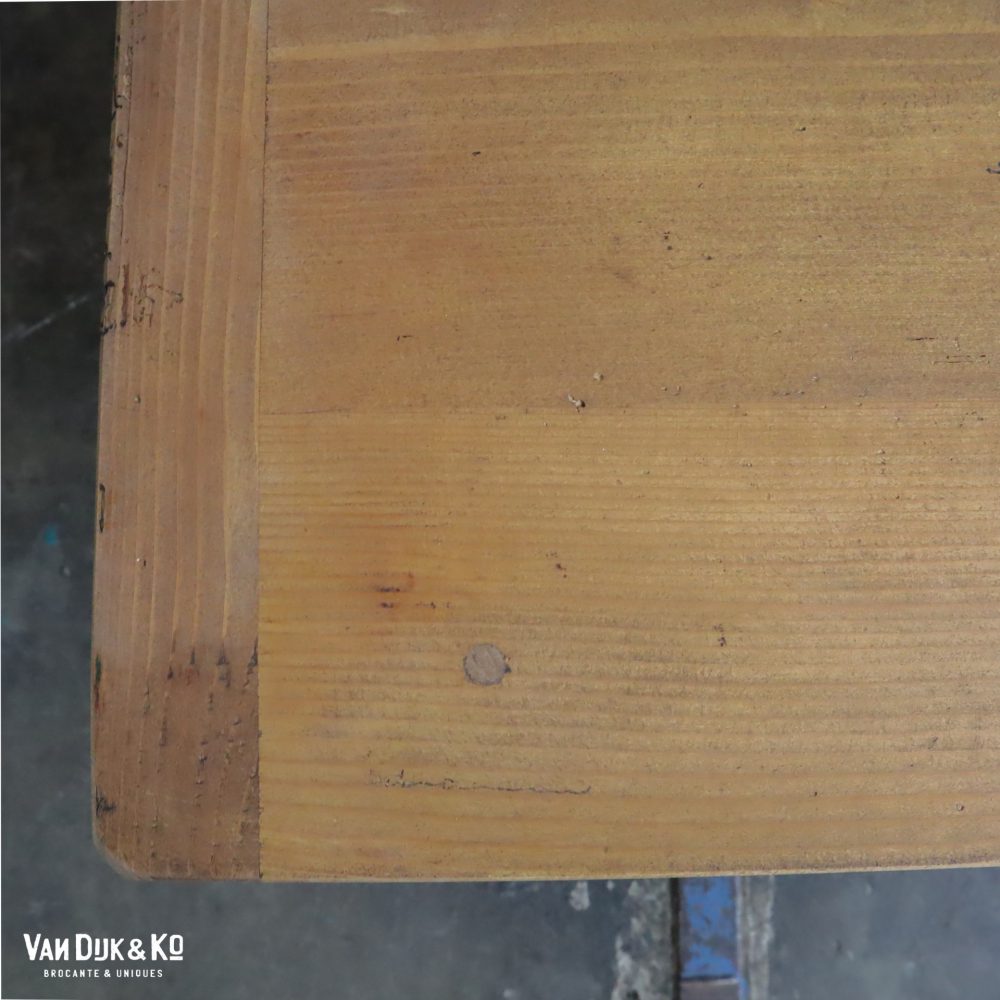 Brocante houten tafeltje - Afbeelding 7