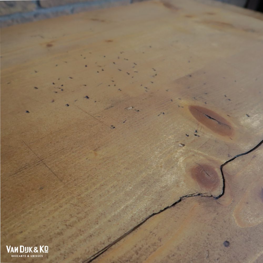 Brocante houten tafeltje - Afbeelding 8