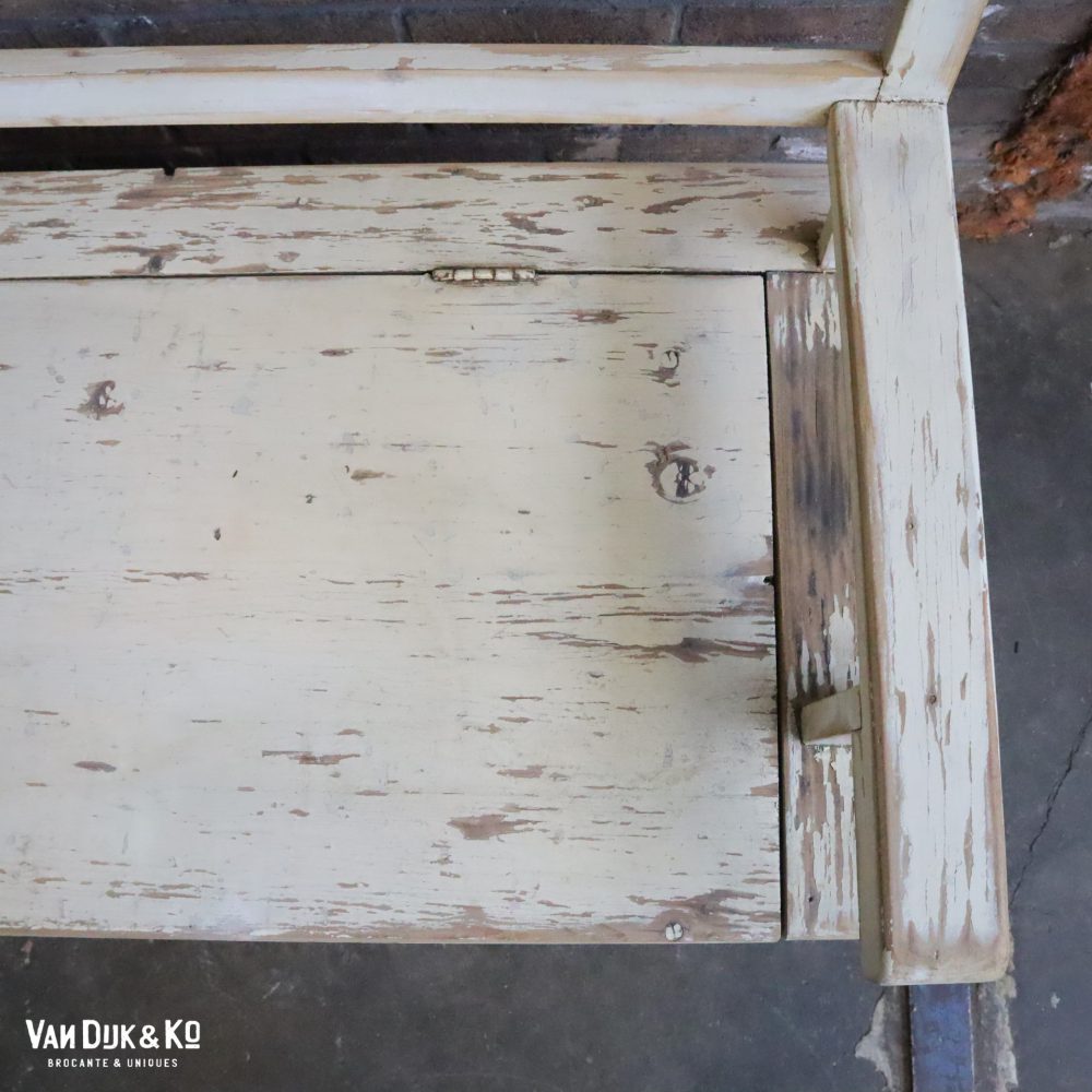 Houten kinderbank met klep - Afbeelding 6