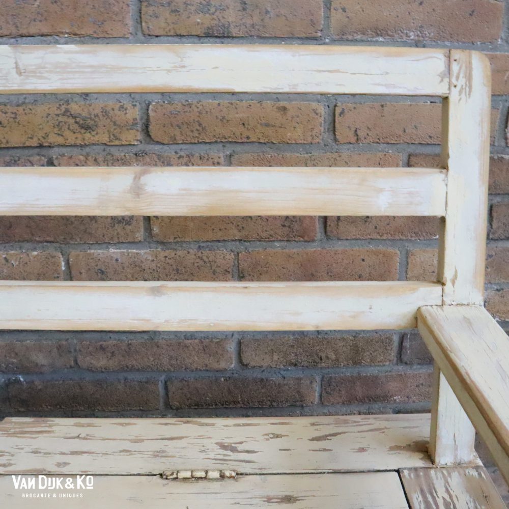 Houten kinderbank met klep - Afbeelding 7
