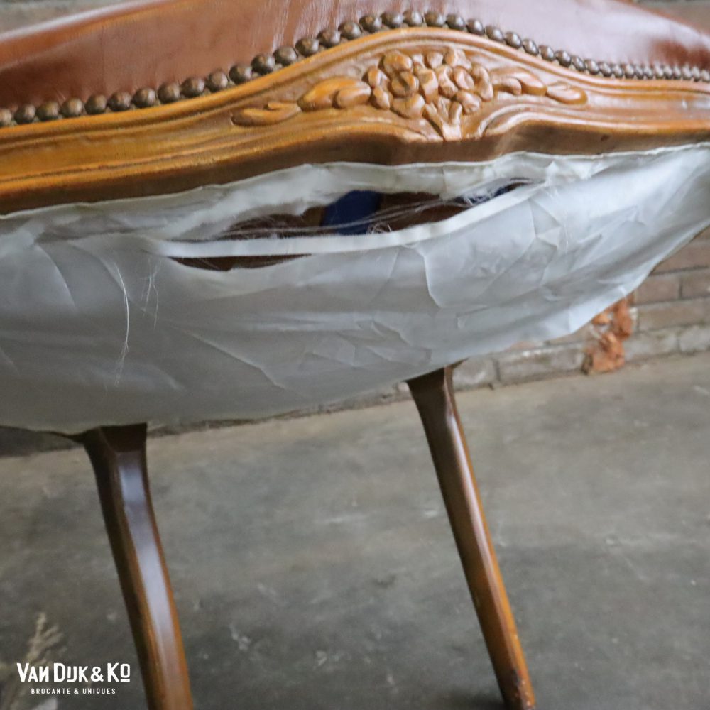 Leren Louis XV stoel - Afbeelding 9