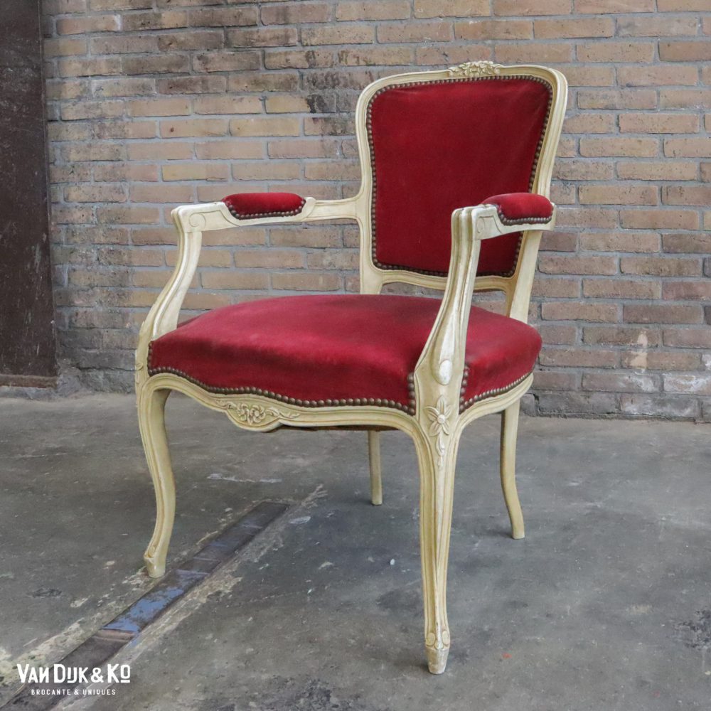 Vintage Louis XV stoel