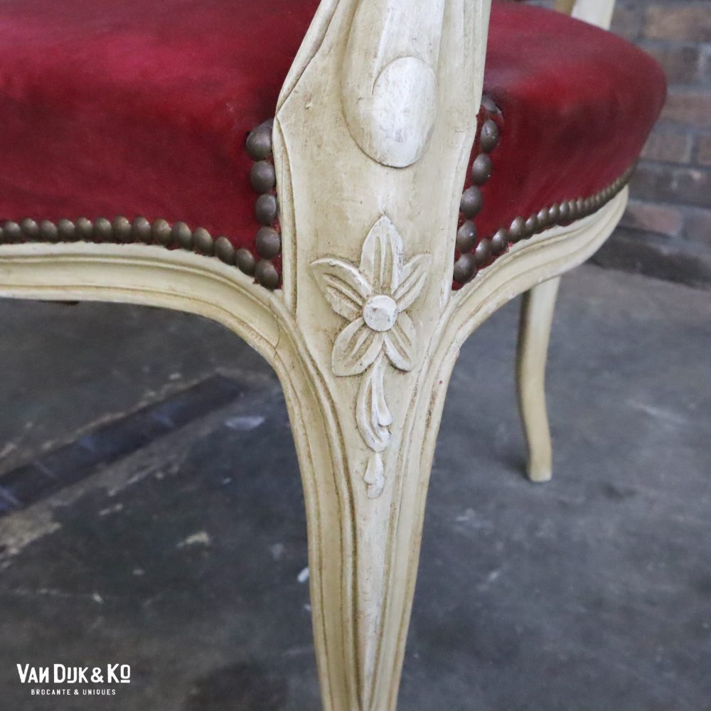 Vintage Louis XV stoel - Afbeelding 8