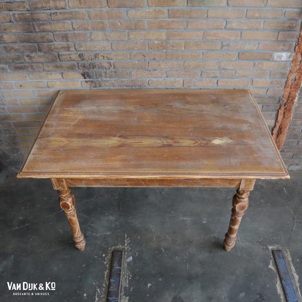 Brocante houten tafel - Afbeelding 4