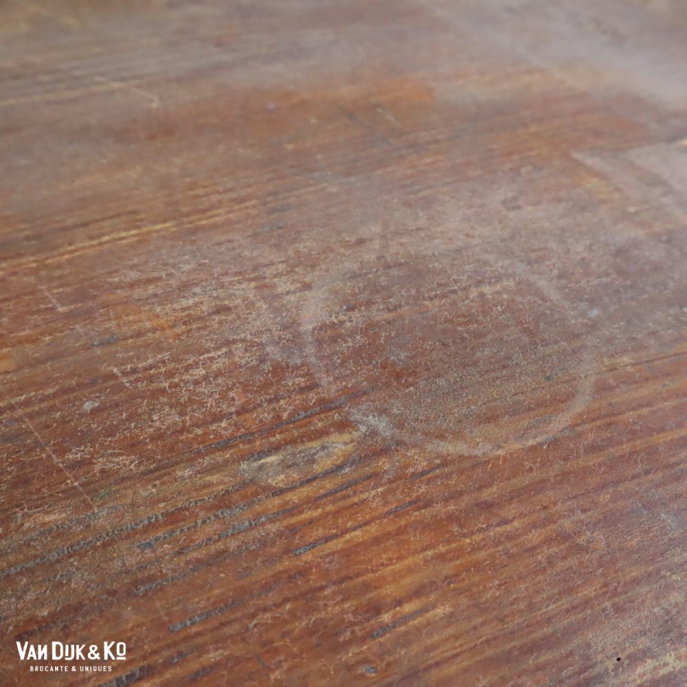 Brocante houten tafel - Afbeelding 9