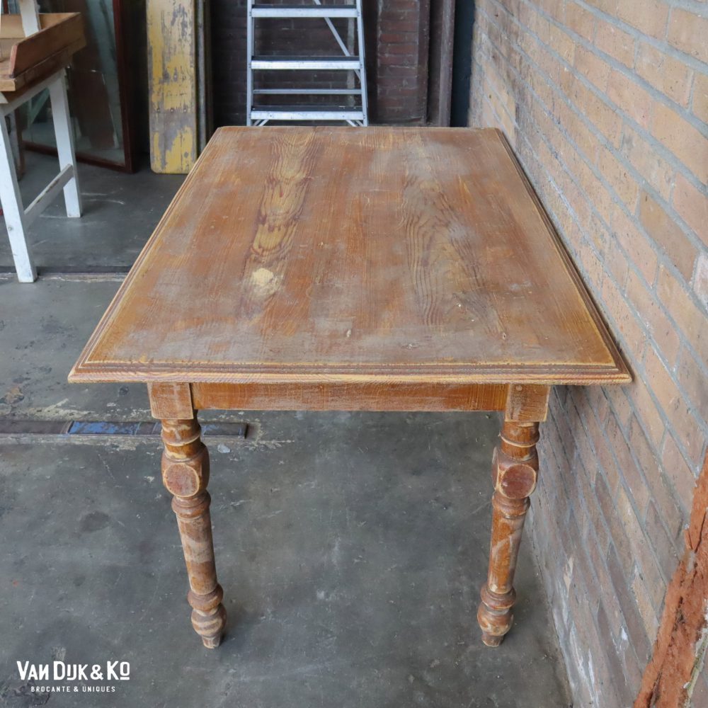 Brocante houten tafel - Afbeelding 5