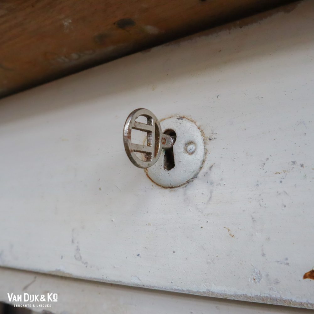 Brocante werktafel met opstaande rand - Afbeelding 10