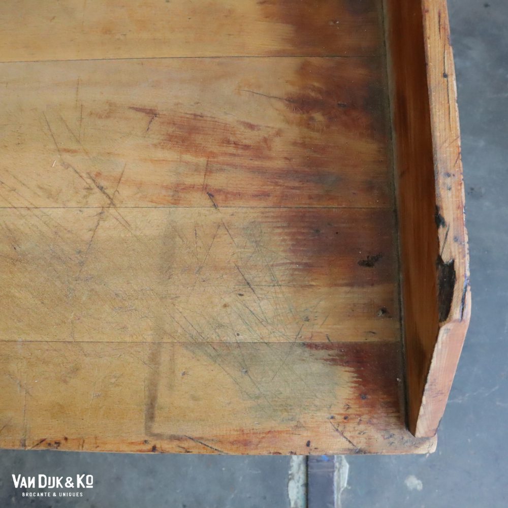 Brocante werktafel met opstaande rand - Afbeelding 6