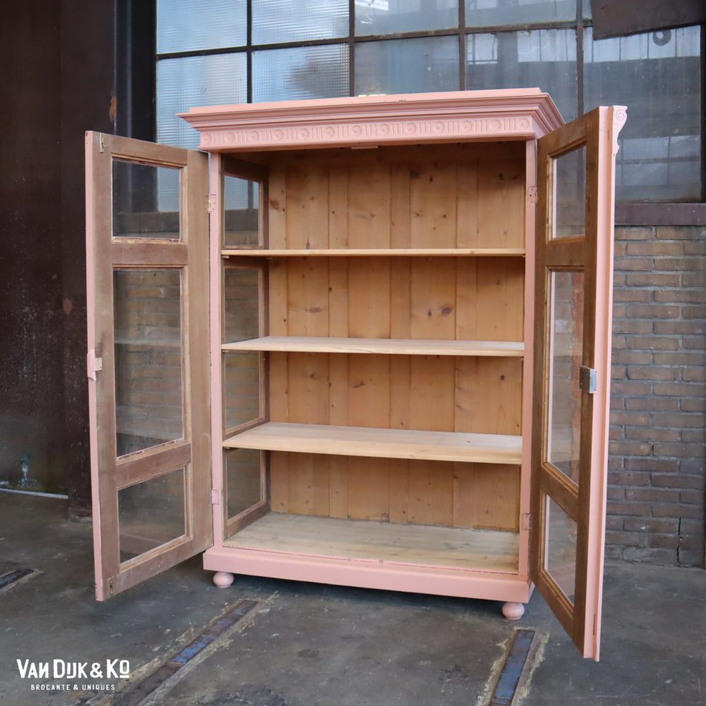 Brocante vitrinekast - Afbeelding 3