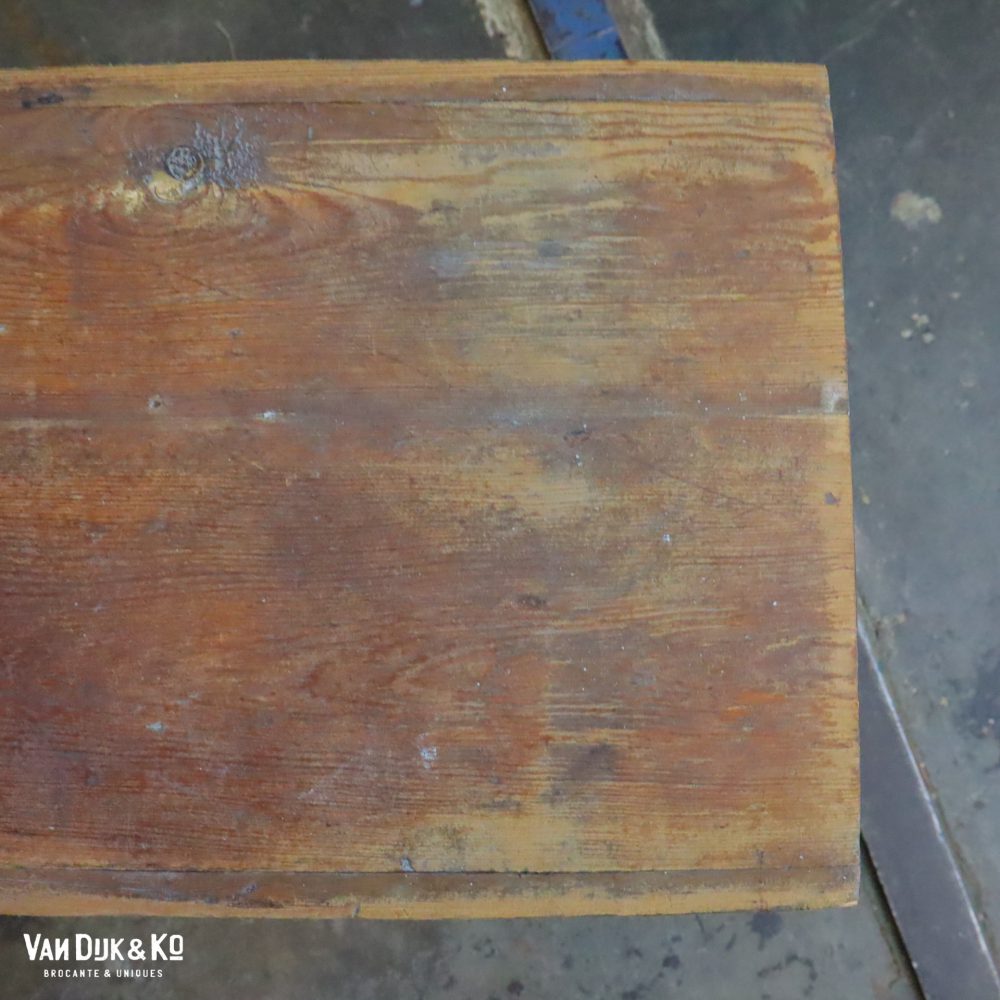 Brocante houten bankje - Afbeelding 6