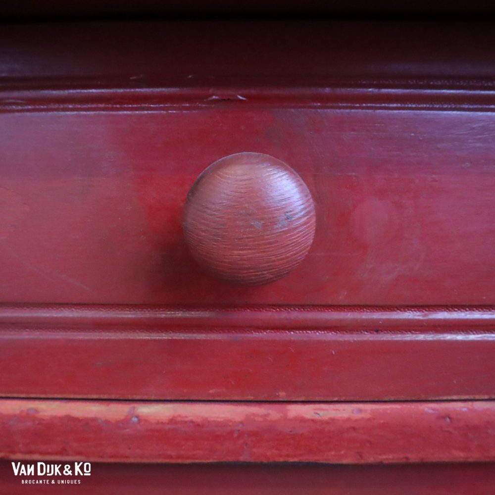 Brocante rode onderkast - Afbeelding 12