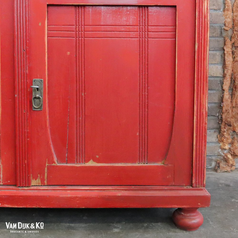 Brocante rode onderkast - Afbeelding 9