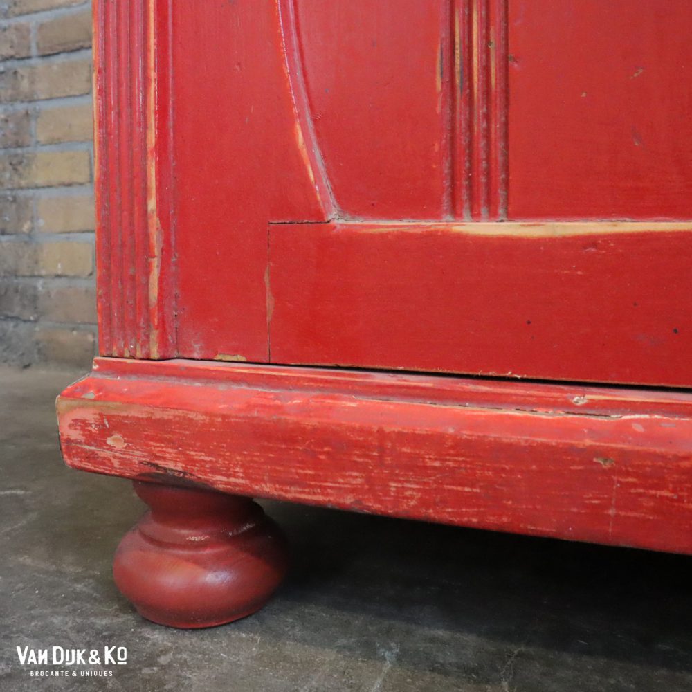 Brocante rode onderkast - Afbeelding 10