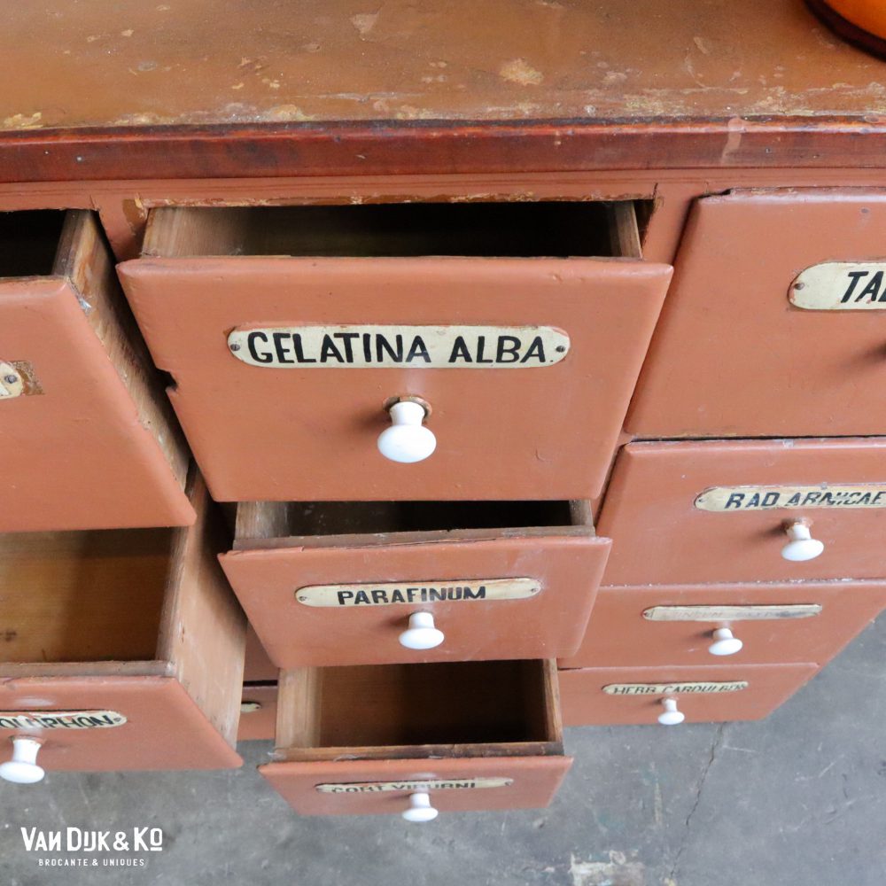 Vintage apothekerskast - Afbeelding 6