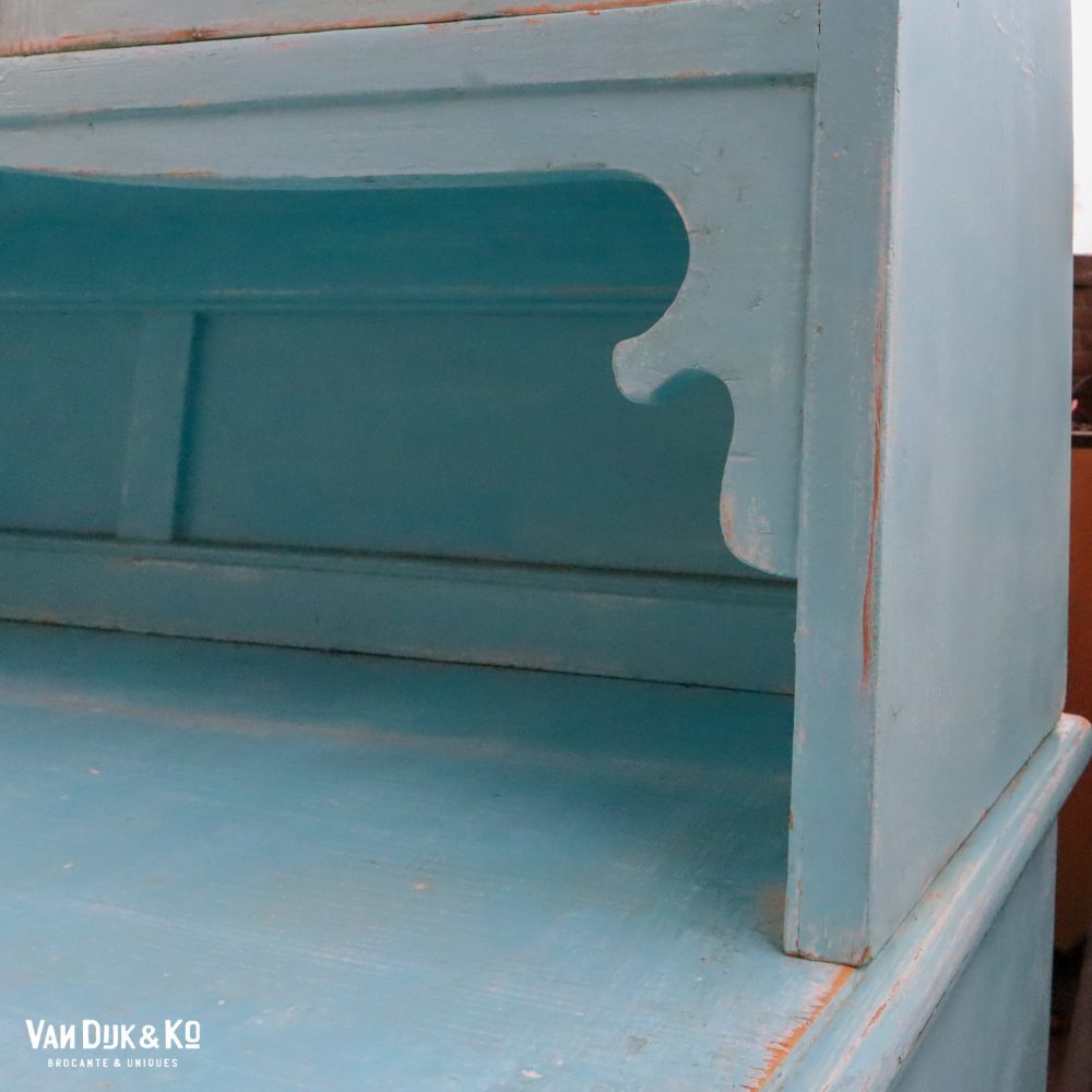 Brocante blauwe buffetkast - Afbeelding 4
