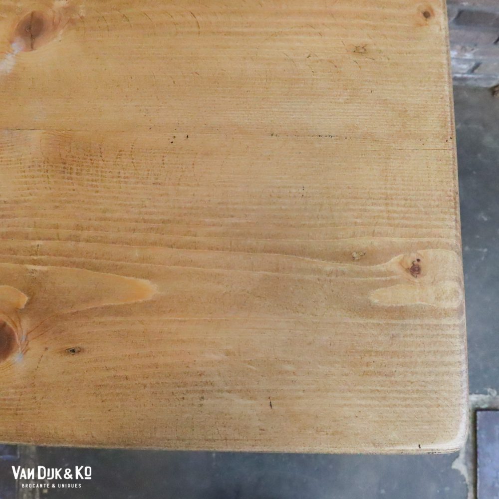 Brocante houten tafeltje - Afbeelding 6