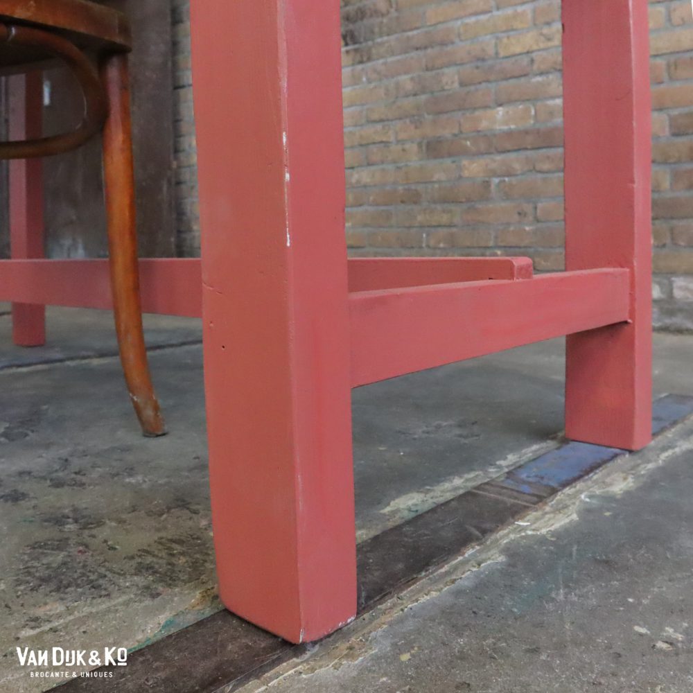 Brocante houten tafel - Afbeelding 6