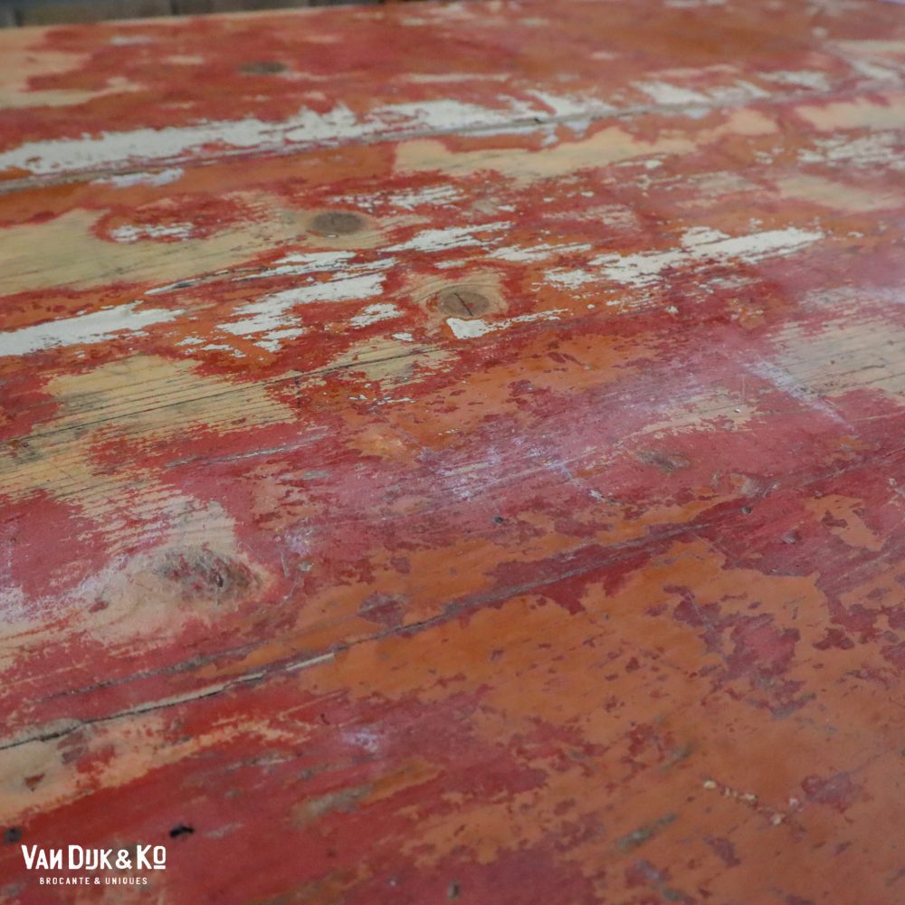 Brocante houten tafel - Afbeelding 5