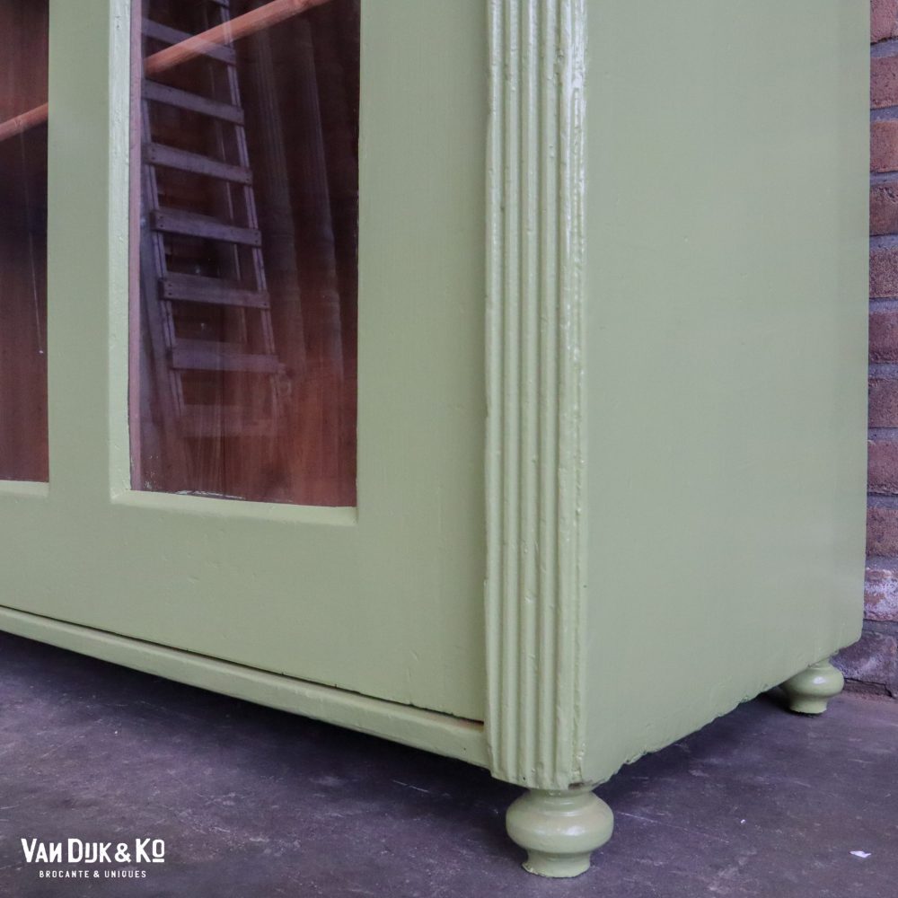 Groene vitrinekast - Afbeelding 6