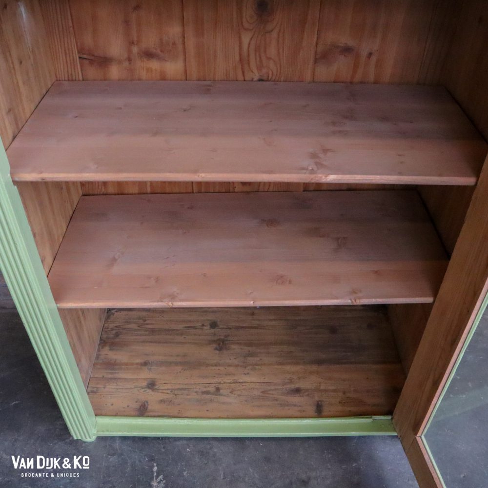 Groene vitrinekast - Afbeelding 4
