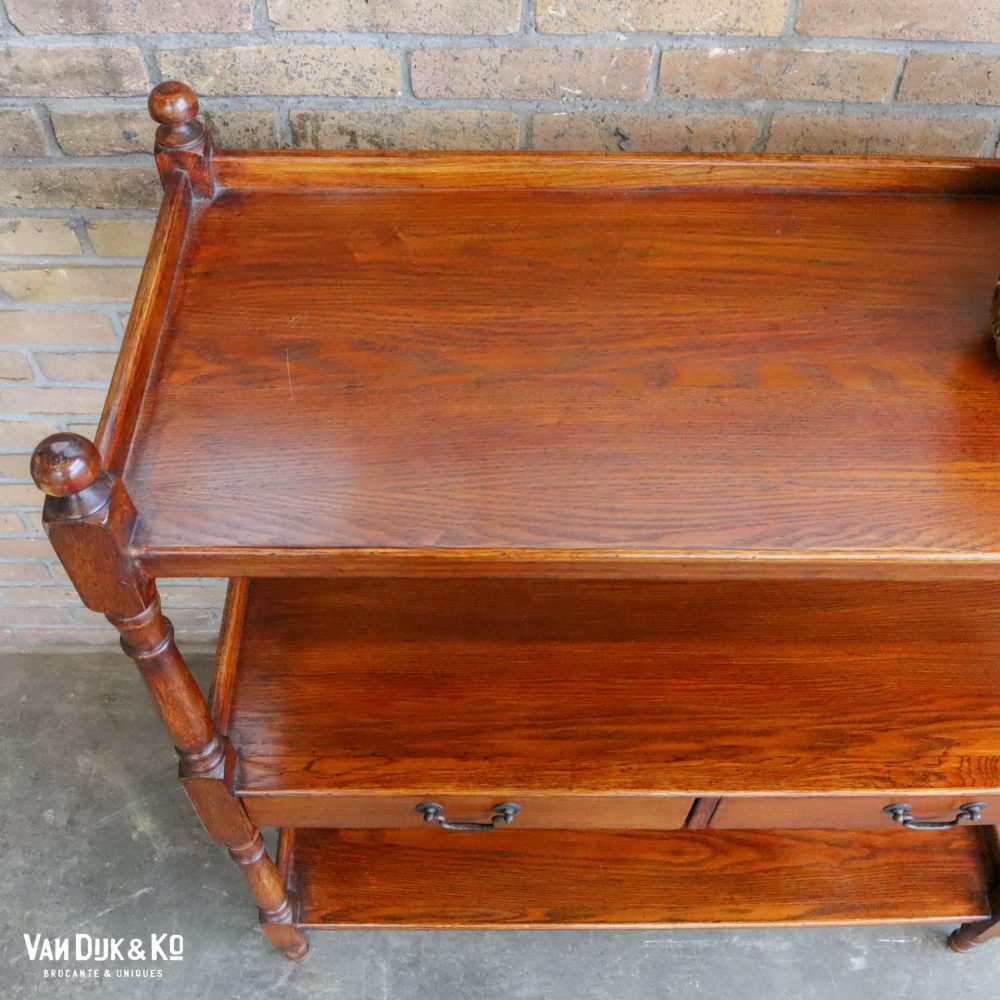 Vintage houten kastje - Afbeelding 4